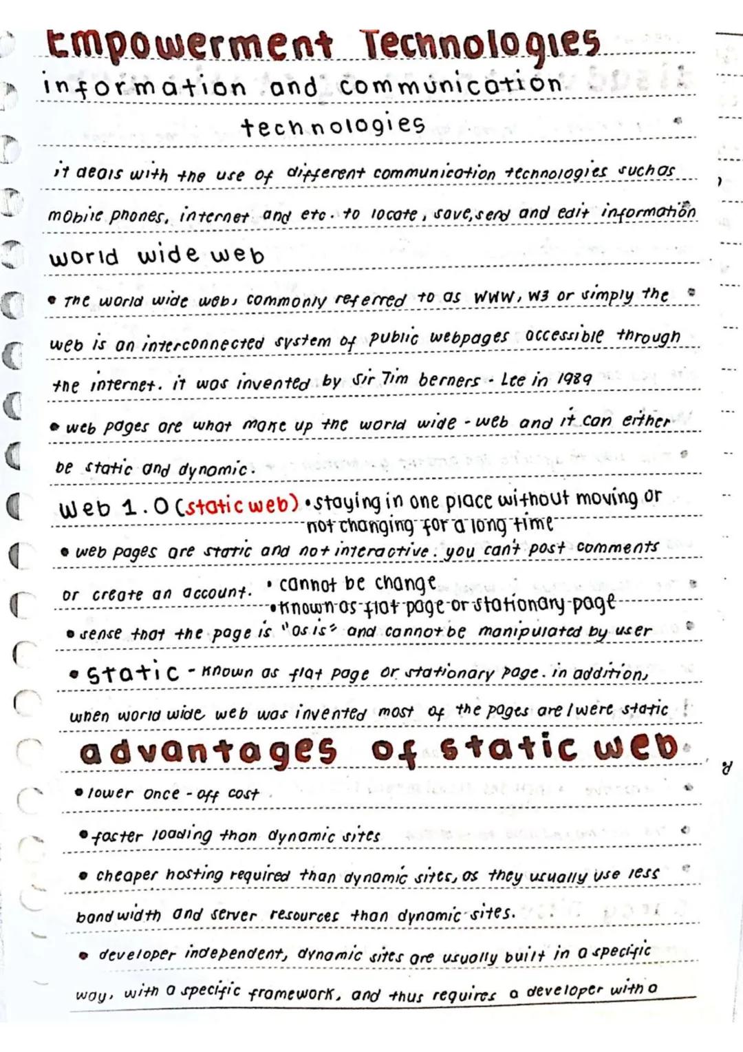 --- OCR Start ---
:mpowerm
: technology
information.and.communication technology (ICT).
โข deals with the use of different communication tech