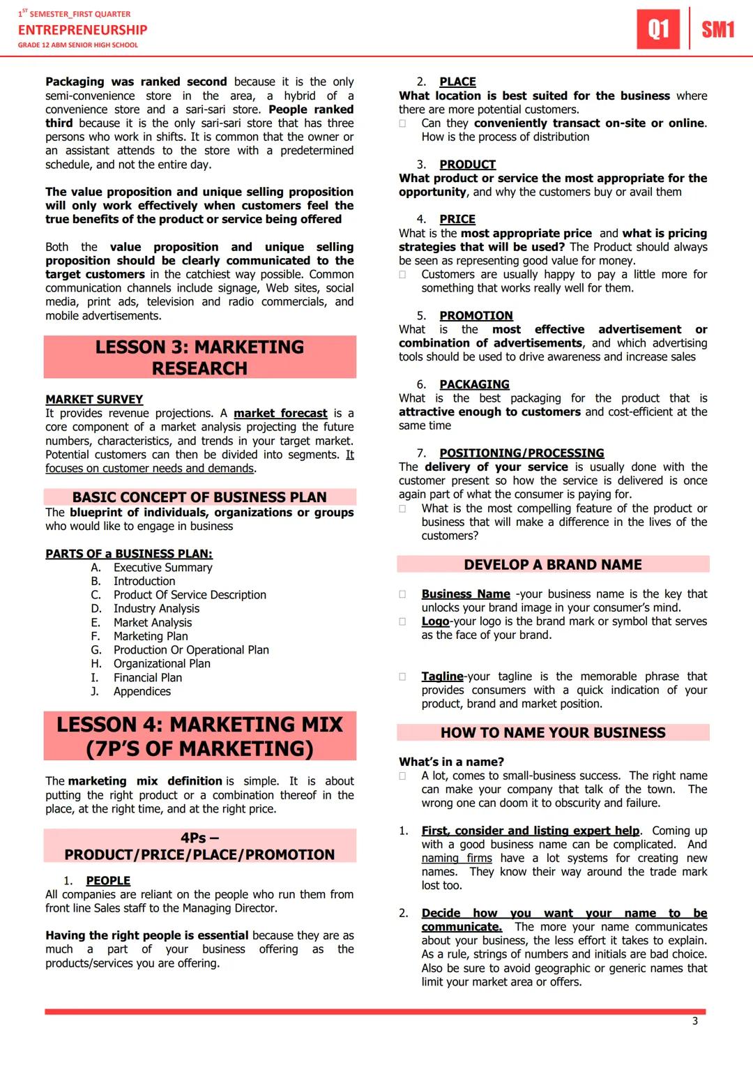 1" SEMESTER, FIRST QUARTER
ENTREPRENEURSHIP
GRADE 12 ABM SENIOR HIGH SCHOOL
01 SM1
LESSON 1: INTRODUCTION OF
ENTREPRENEURSHIP
According to b