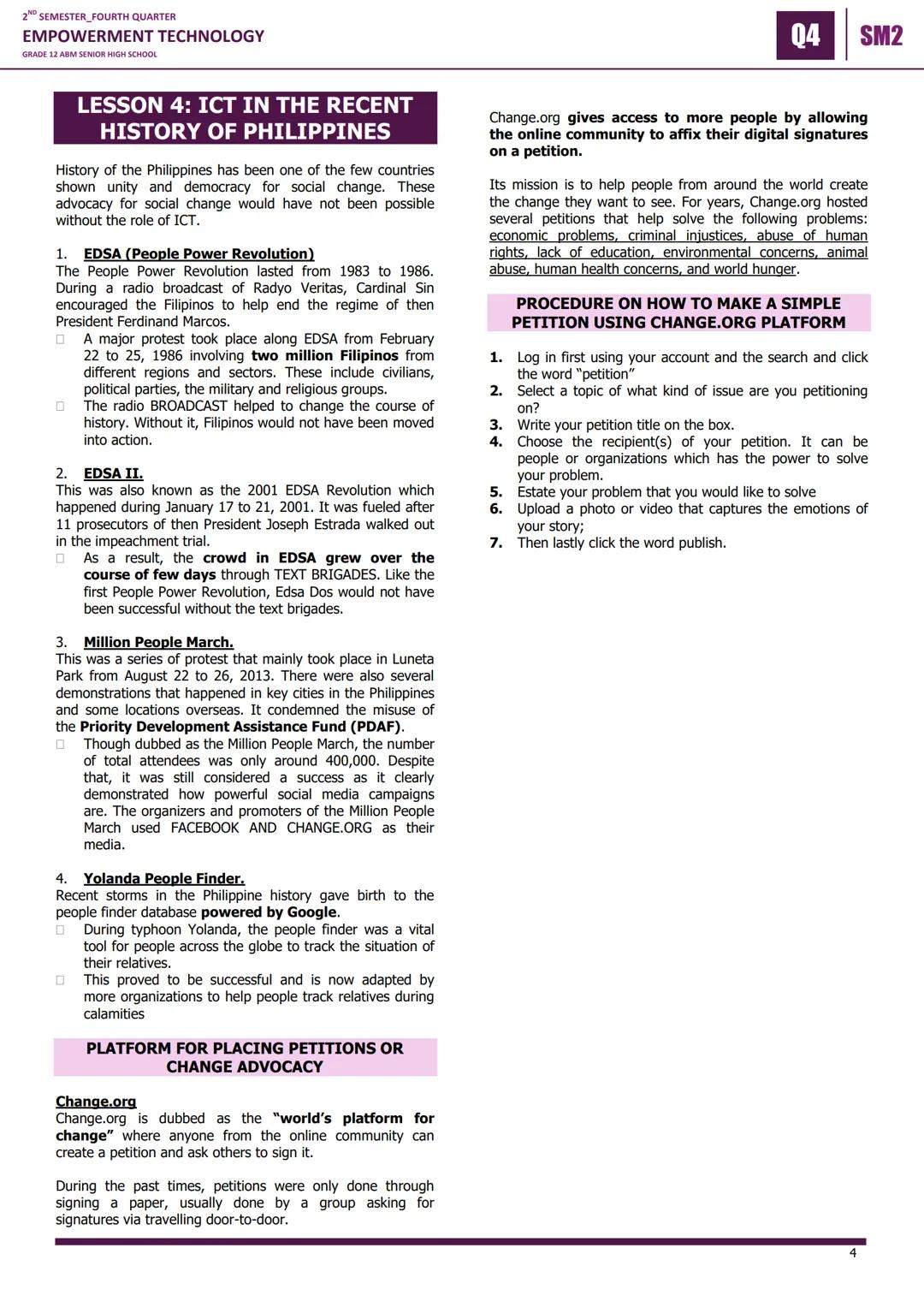 2 SEMESTER_FOURTH QUARTER
EMPOWERMENT TECHNOLOGY
GRADE 12 ABM SENIOR HIGH SCHOOL
LESSON 1: MULTIMEDIA AND ICT
MULTIMEDIA is the heart of eve