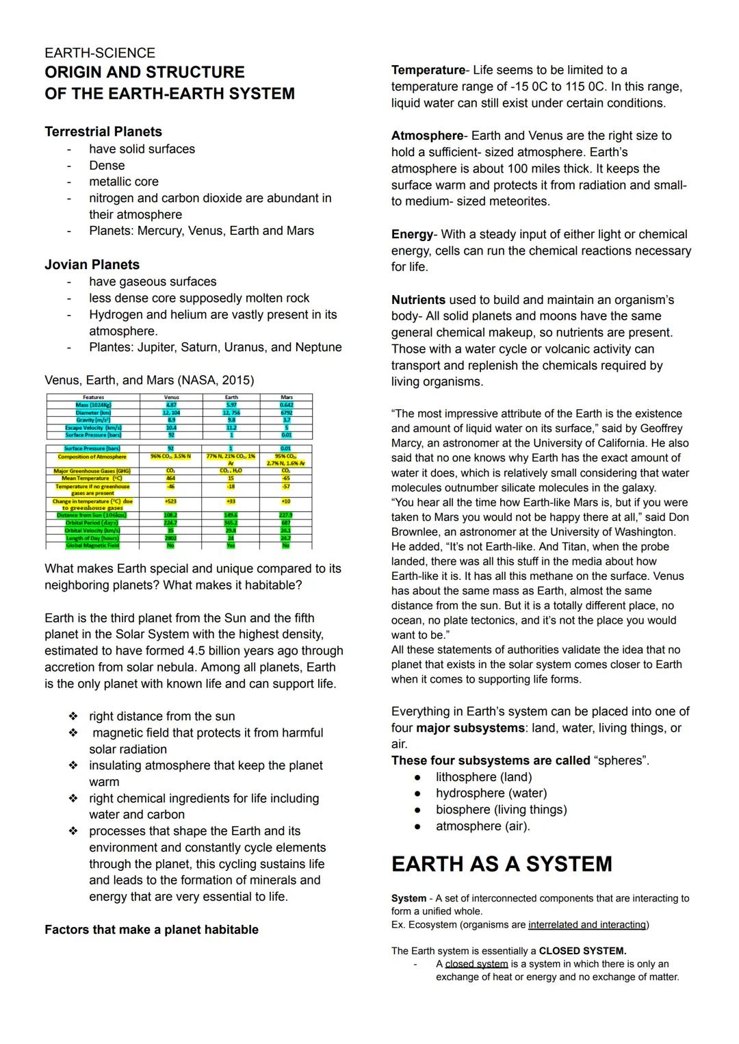1st QUARTER_EARTH AND LIFE SCIENCE