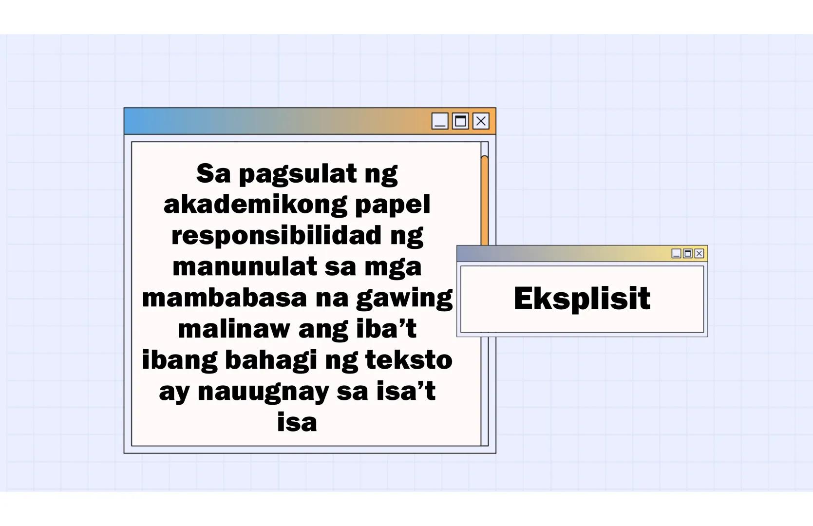 # Ang Akademing Pagsulat
ARALIN 2 Kasanayang
Pampagkatuto
• Nakikilala ang iba't ibang akademikong
sulatin ayon sa layunin, gamit, katangia