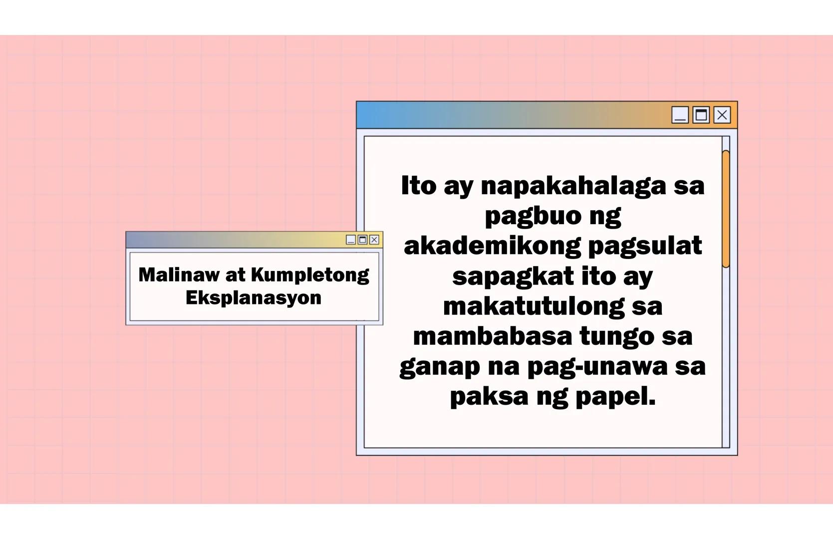 # Ang Akademing Pagsulat
ARALIN 2 Kasanayang
Pampagkatuto
• Nakikilala ang iba't ibang akademikong
sulatin ayon sa layunin, gamit, katangia