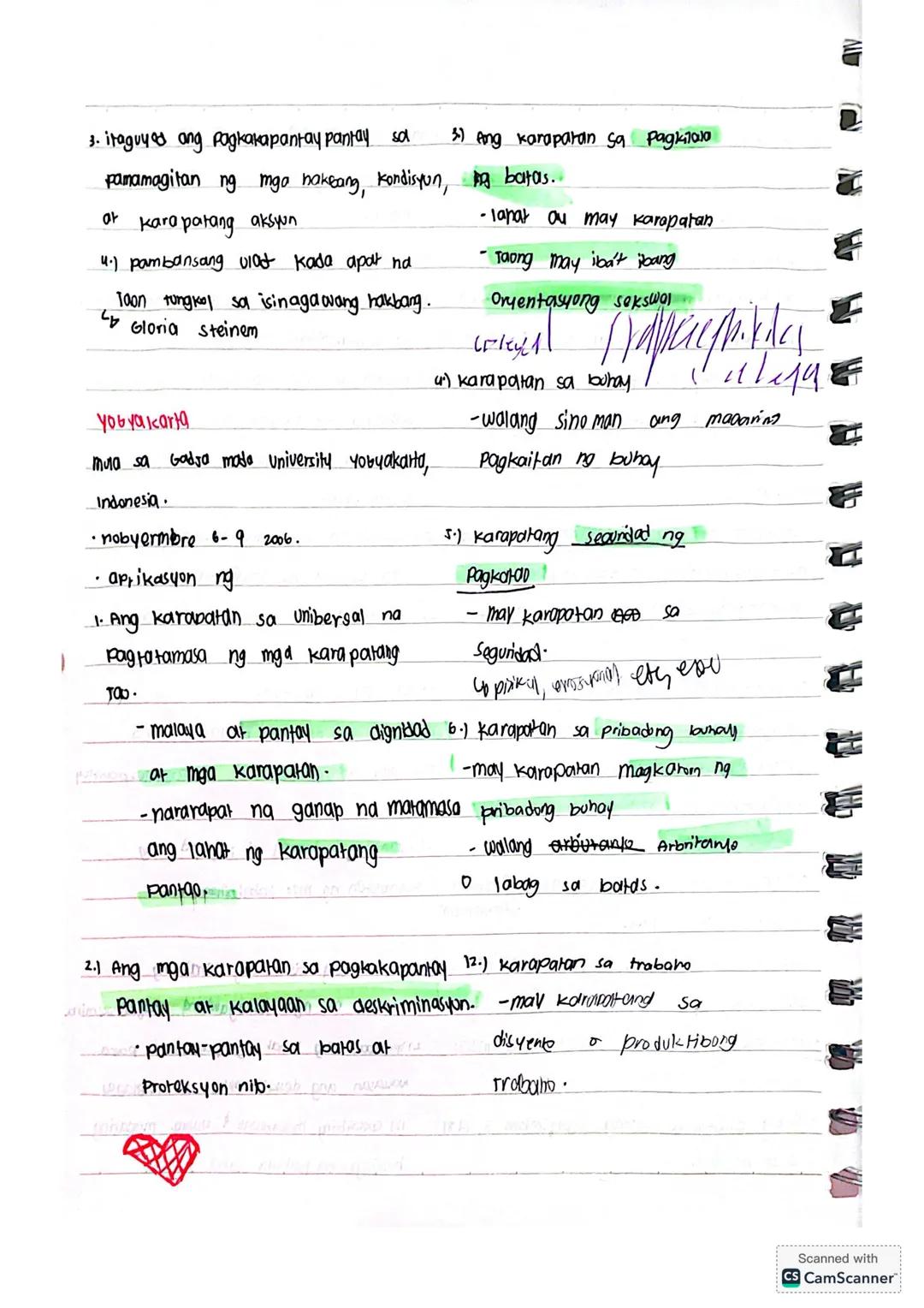 Panaiy Jiyand tugon-AP Week 3
Peclaration of human rights, After wwil
Ang lahat ng tao ay pantay pantay
2.1 Karapat dapar sa lahat ng karapa