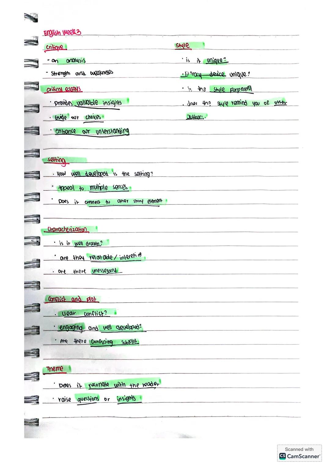 English week 3
critique
- an analysis
Strength and weaknesses
critical essays
provides valuable insights
Guide our choices
enhance our under