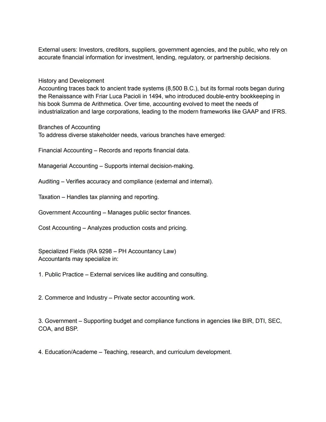 Introduction to Accounting
Accounting, often referred to as the language of business, serves as a universal means of
communicating financial