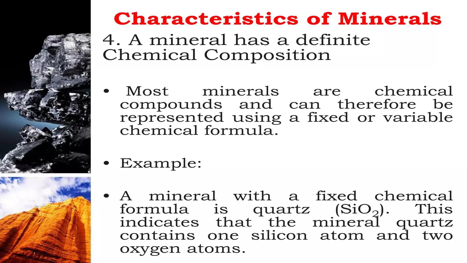 Earth & Life Science
MINERALS Minerals and Rocks
How is a mineral different
from a rock?
• Minerals are the building blocks of
rocks.
• A