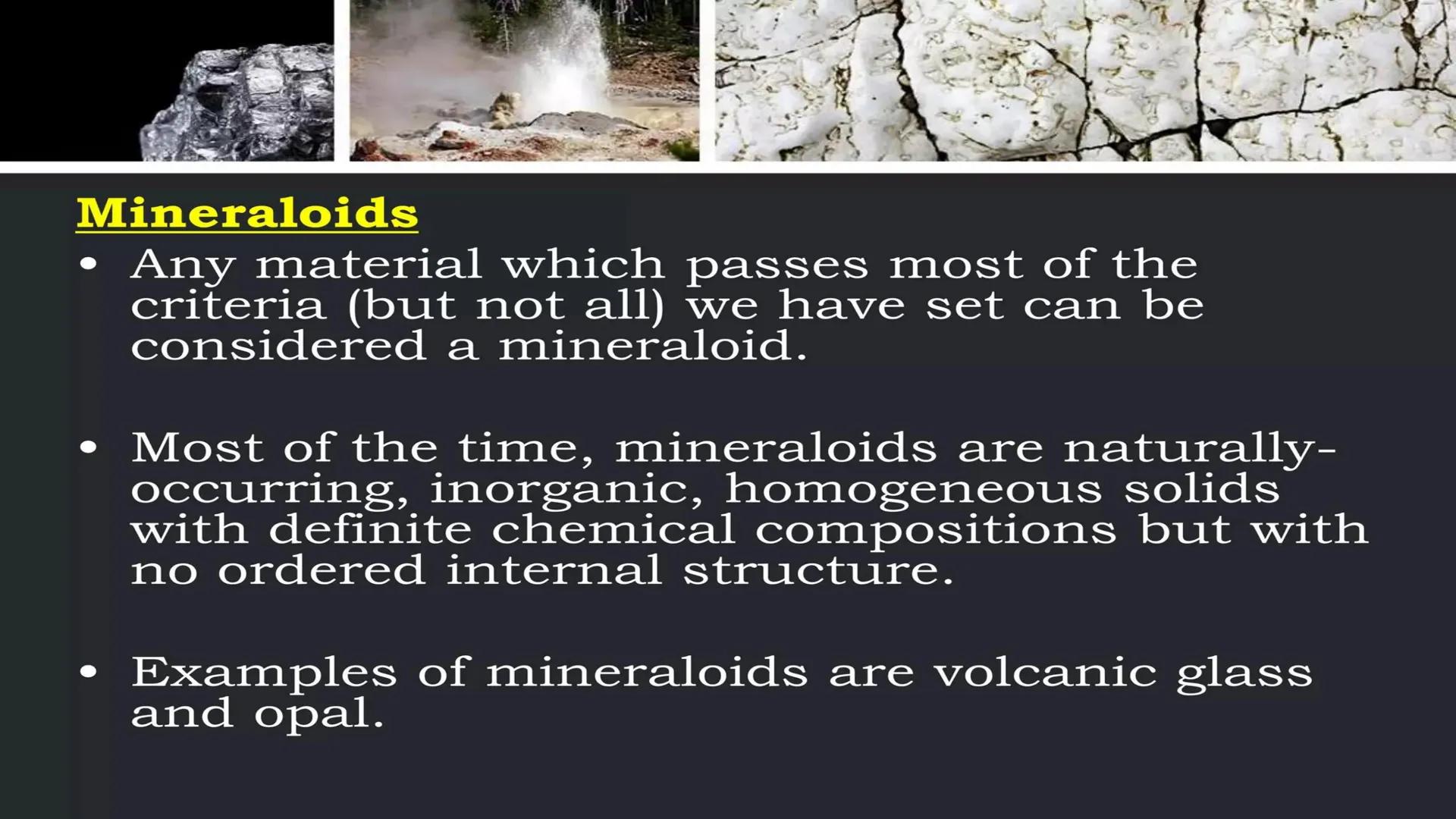 Earth & Life Science
MINERALS Minerals and Rocks
How is a mineral different
from a rock?
• Minerals are the building blocks of
rocks.
• A