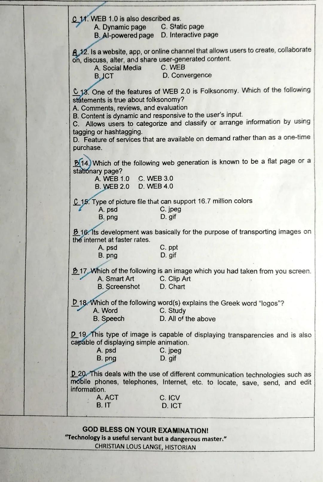 Dimension
Understanding
Remembering
Analyzing
MODIFIED TRUE OR FALSE.
QUESTIONS
Identify if the following statements are true or false. Writ