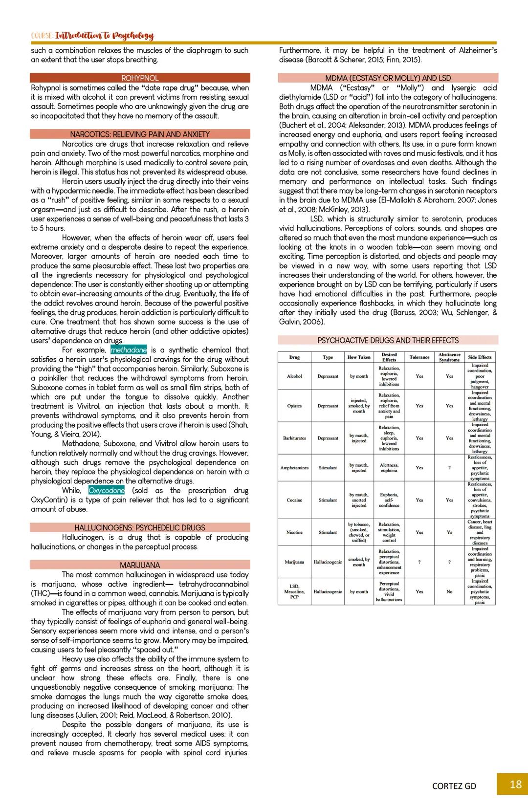 ## COLESL Introduction to Psychology
### TOPIC OUTLINE
**Chapter 1** Introduction to Psychology
- What is Psychology
- Psychology as a Sci