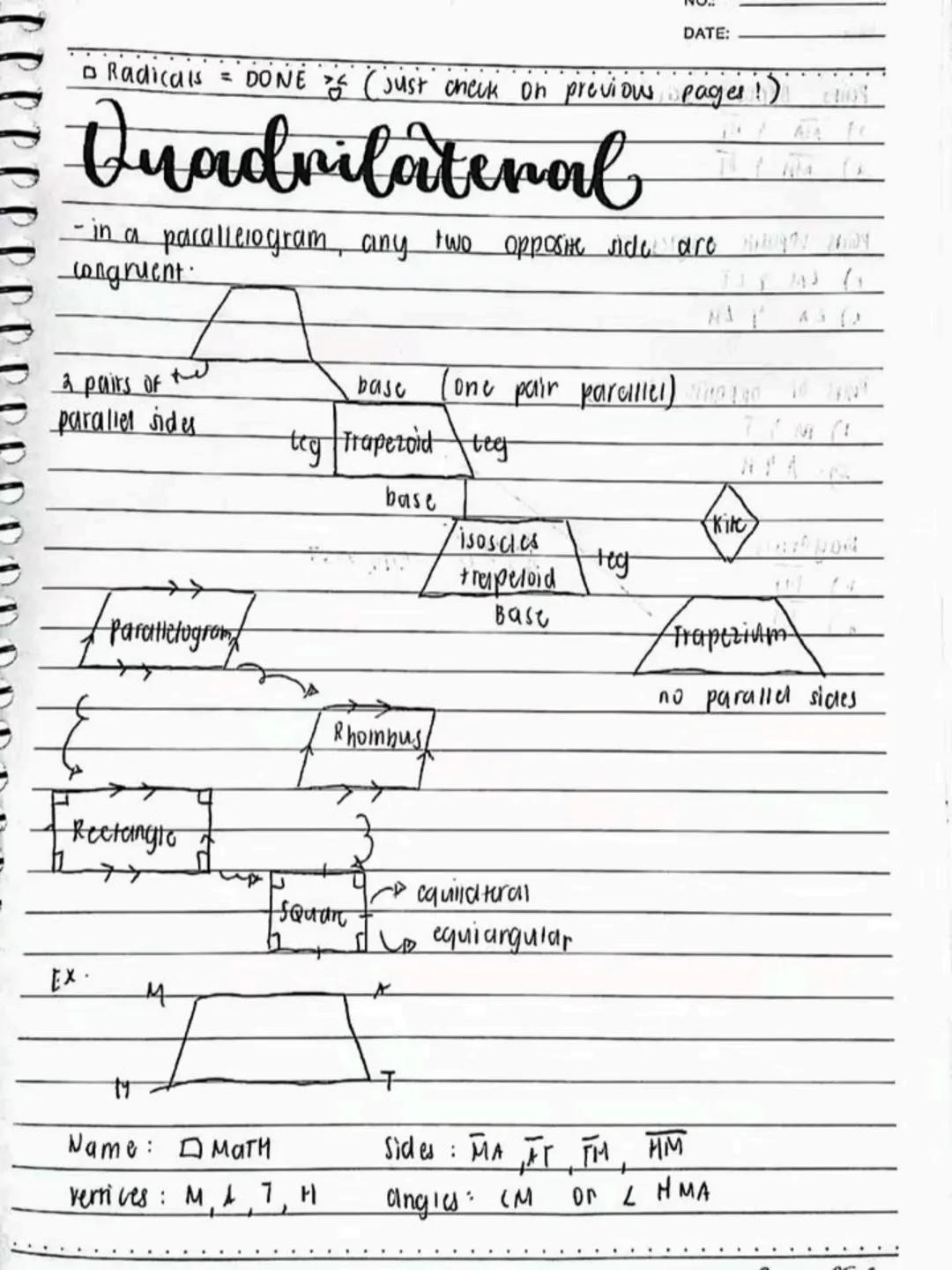 lecture notes in
MATH 9
3rd
QTR
Spring Einf
413
Spring Leaf
DO NOT RE-UPLOAD | @jona.notes --- OCR Start ---
DATE:
Laws of Exponents
If a an