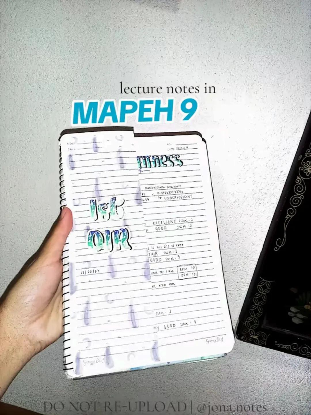 MAPEH Grade 9 Notes ๐๐ถ