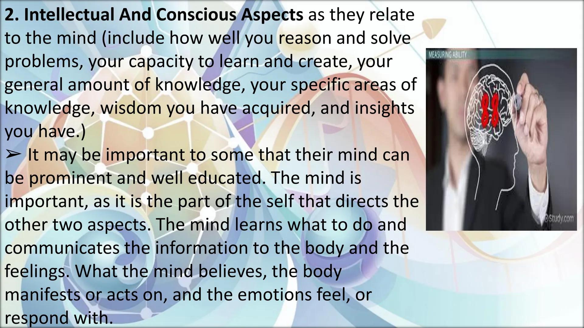 # Developing the
# Whole Person
Angelica C. Sales At the end of this module, you will be able to:
1. discuss the relationship among physiol