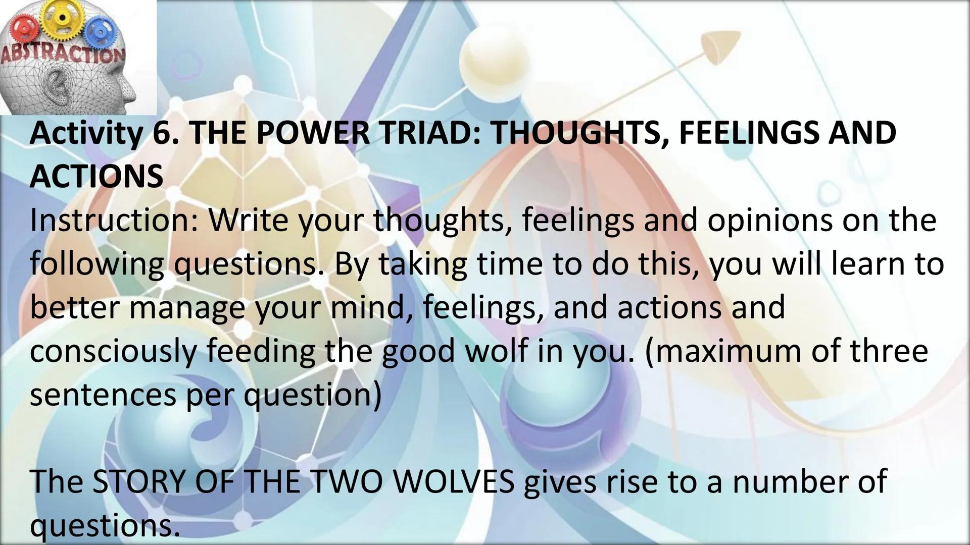 # Developing the
# Whole Person
Angelica C. Sales At the end of this module, you will be able to:
1. discuss the relationship among physiol