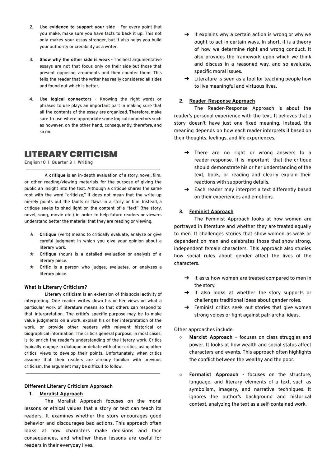 # ARGUMENTATIVE ESSAY
English 10 I Quarter 3 I Writing
When we hear the word "argument," we know this as a
heated conversation. However, ac