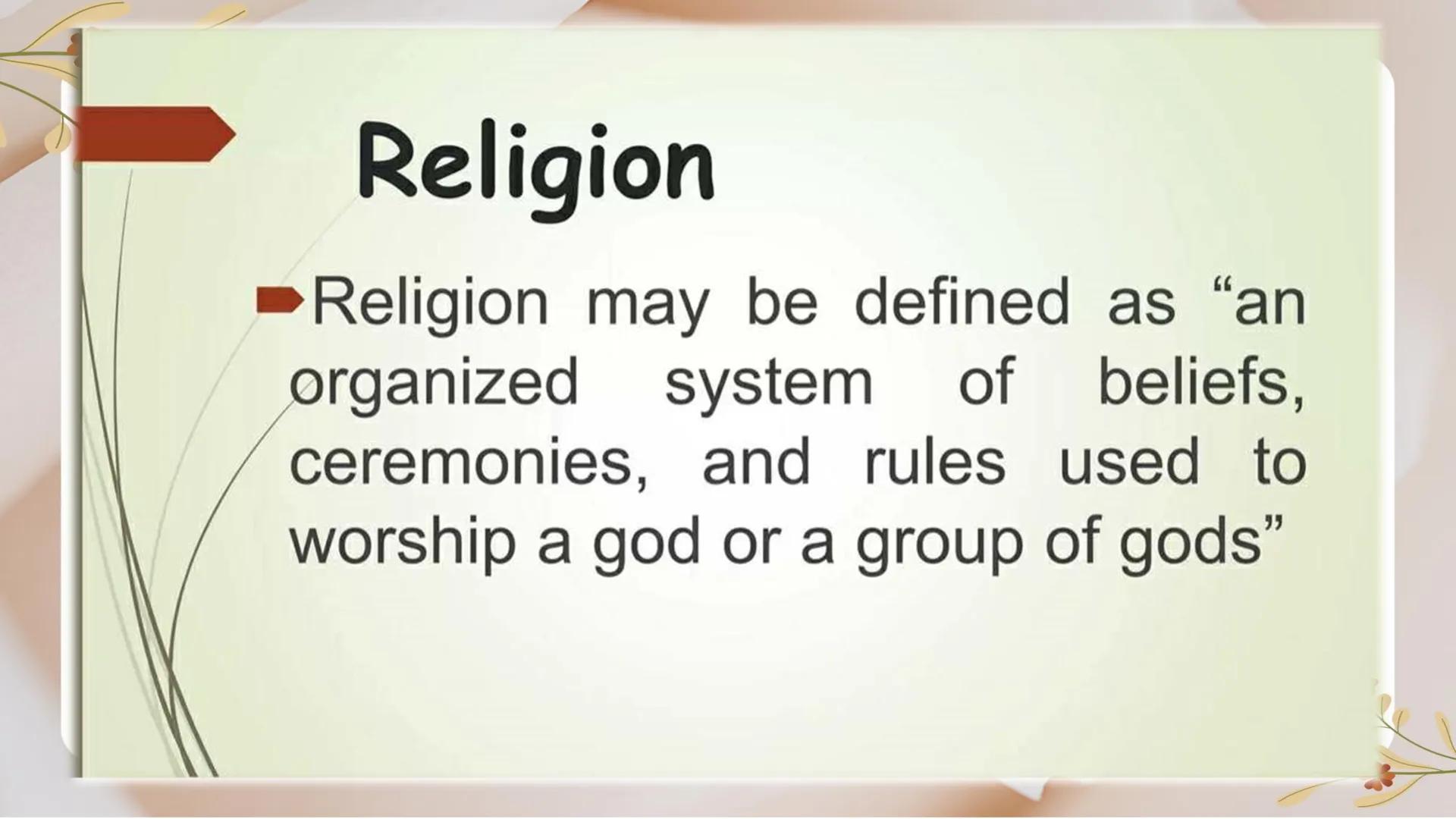 # Introduction to
# World Religions and
# Belief Systems DO YOU BELIEVE
IN GOD? OR
THERE IS AN
EXISTENCE OF
GOD? 1.
What are the things in m