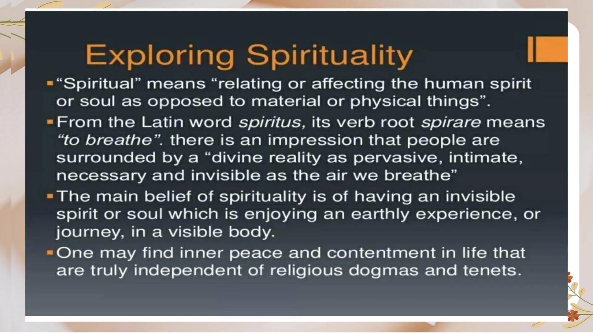 # Introduction to
# World Religions and
# Belief Systems DO YOU BELIEVE
IN GOD? OR
THERE IS AN
EXISTENCE OF
GOD? 1.
What are the things in m