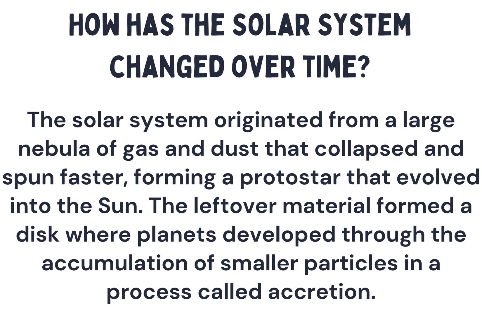 The Big Bang Theory
The Big Bang Theory proposes the universe
began as an infinitely hot, dense point about
13.7 billion years ago. It rapid