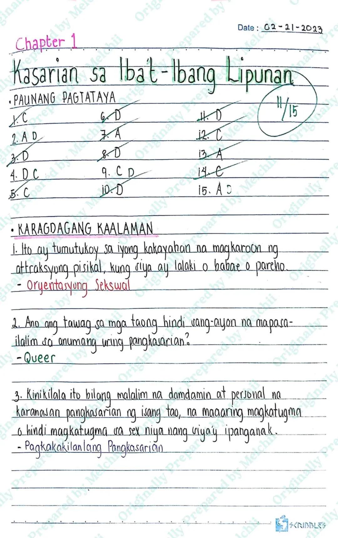 --- OCR Start ---
ina
by Mel
Orig
epared by
Date: 02-21-2023
Ibang Lipunan
HD
12. C
13 A
14-E
15. AD
1/15
3rd Quarter
fahan_na_magkaroon_ng