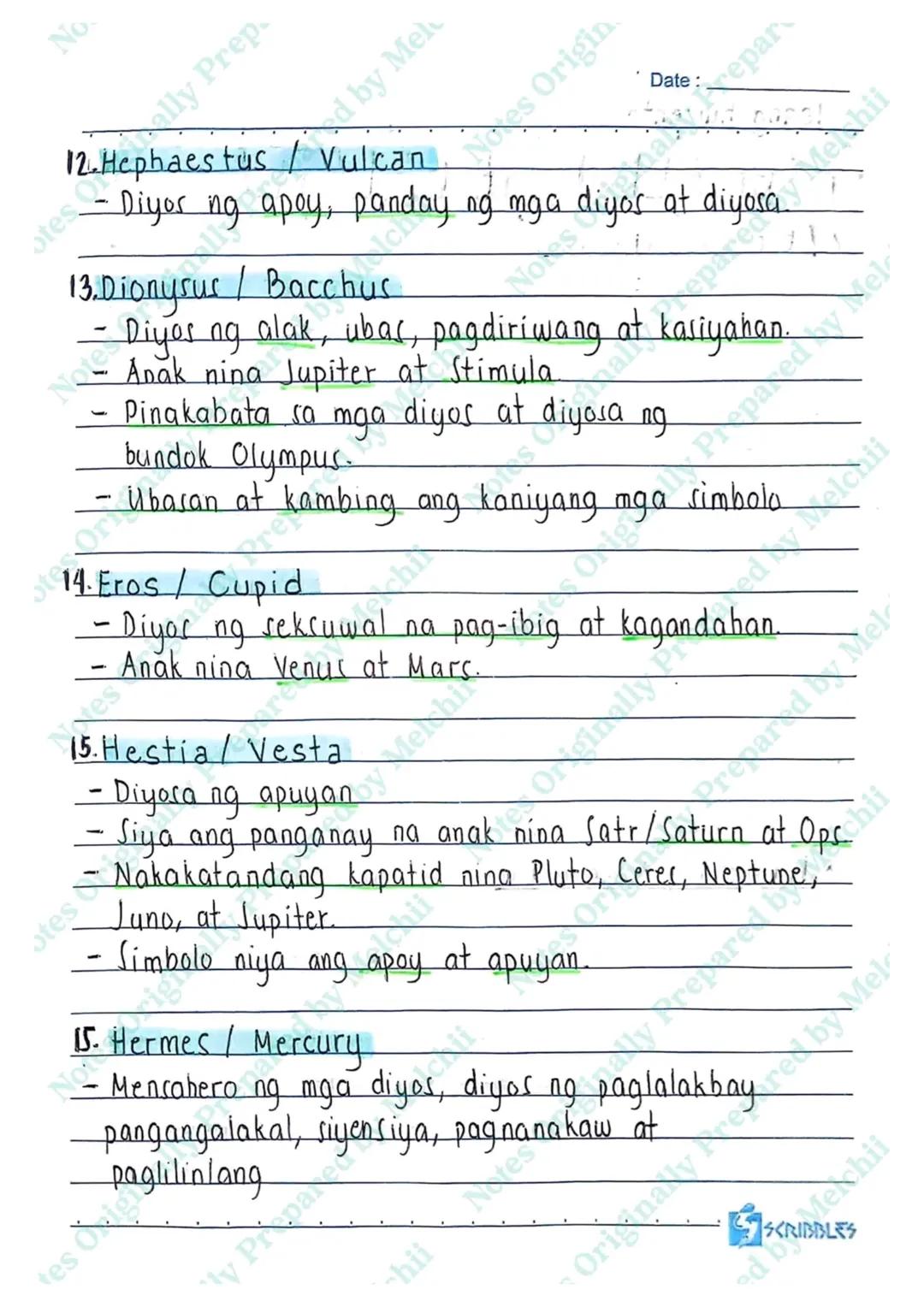 --- OCR Start ---
MITOLOHIYA
+Mitolohiya ang tawag sa agham o pag-aaral
ng mga mito (myth) at alamat.
-Tumutukoy rin ito sa kalipunan ng m