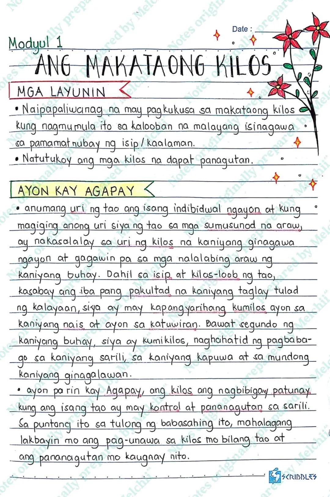 --- OCR Start ---
N
s originally prep
sally prepared by Mel
Felchi
Notes origin
Date: prepar
ONG KILOS
kukusa sa makataong kilos
in na malay