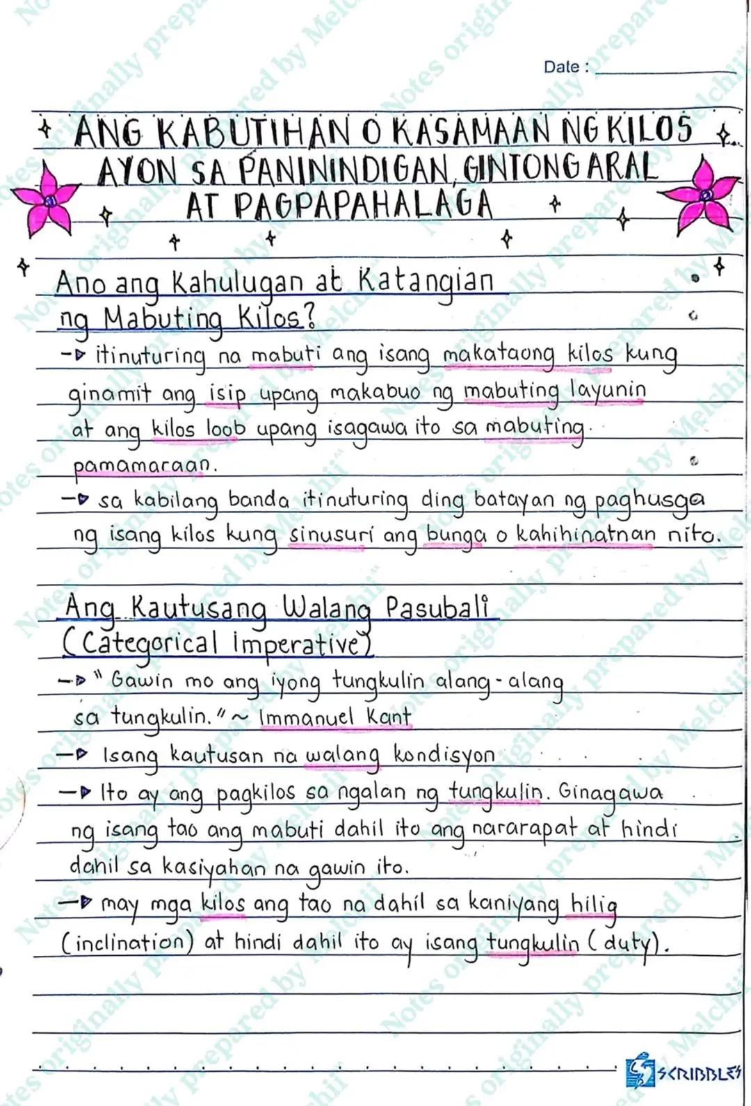 --- OCR Start ---
N
s originally prep
sally prepared by Mel
Felchi
Notes origin
Date: prepar
ONG KILOS
kukusa sa makataong kilos
in na malay