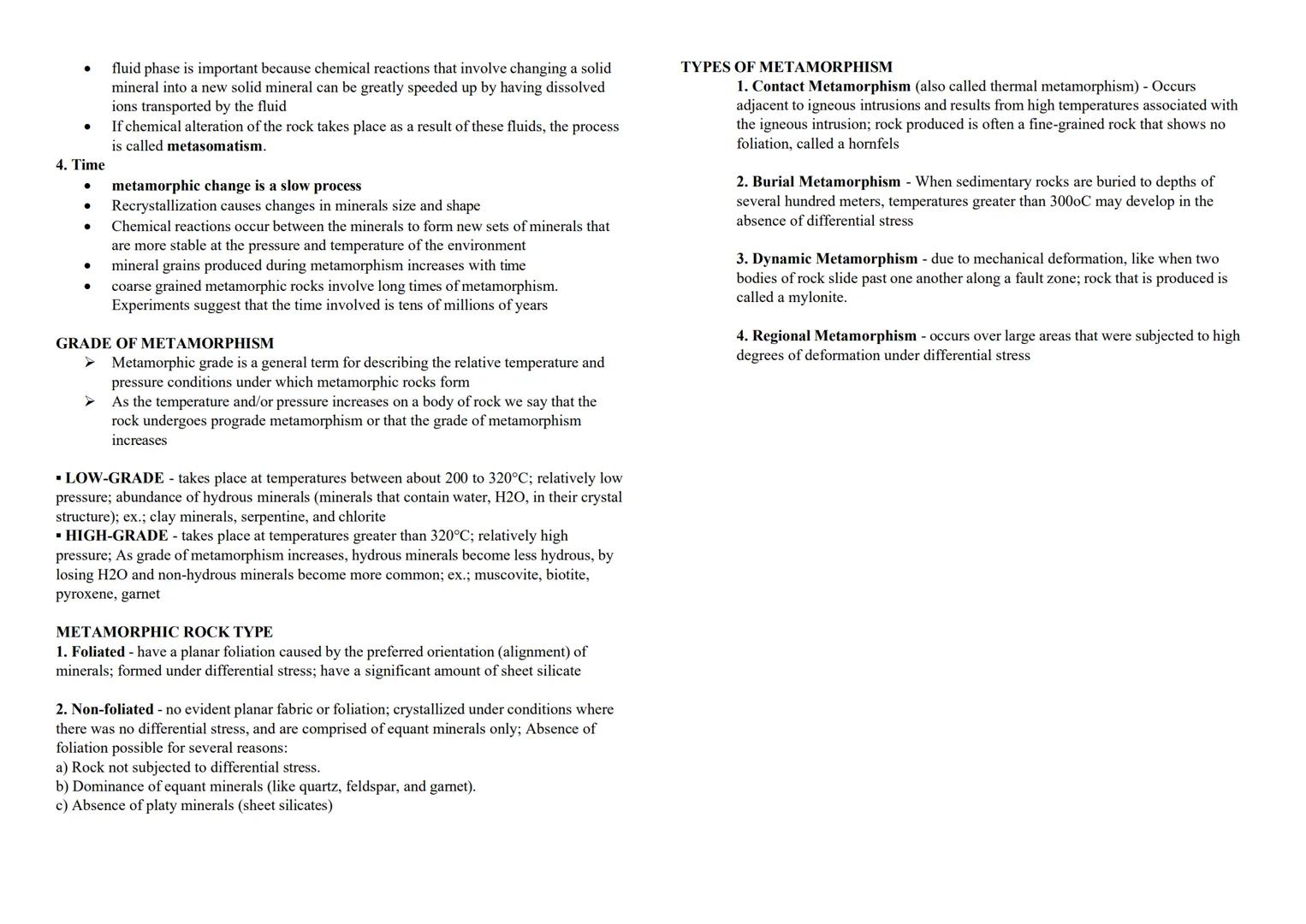 PETROLOGY
CHAPTER 3.0
THREE TYPES OF ROCKS: igneous, sedimentary and metamorphic - they are part
of the rock cycle; *Through changes in cond