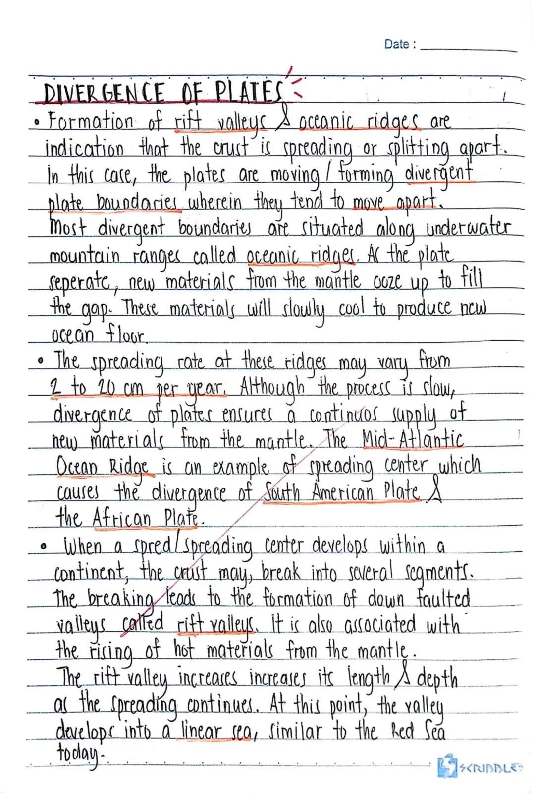 1st Quarter
S
Date:
called lithospheric plate)
shaped slab of solid rock,
In continental and oceanic
fid outer part of the
ust and upper man