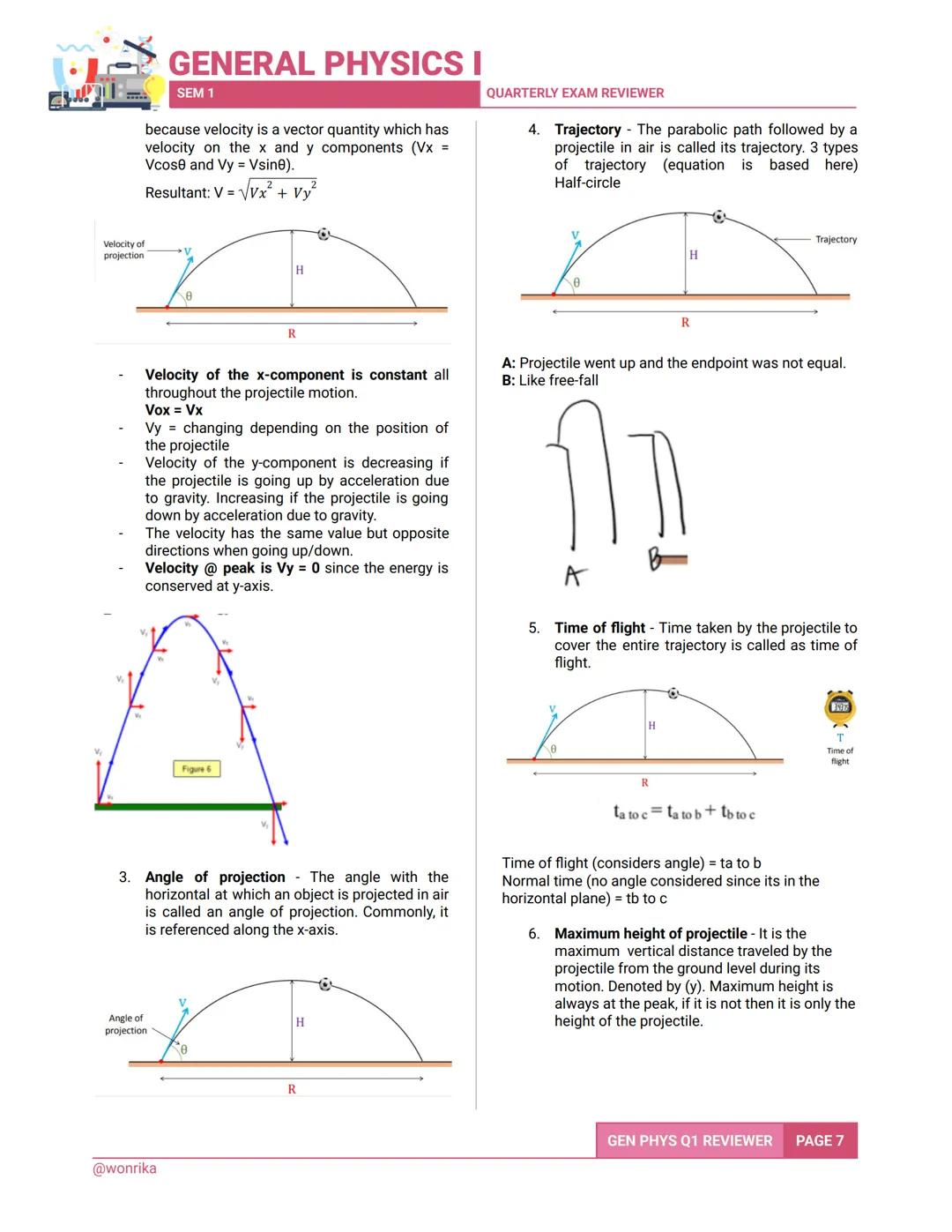GENERAL PHYSICS I
SEM 1
QUARTERLY EXAM REVIEWER
1.0 UNITS OF MEASUREMENTS
Physical Quantities
all physical quantities in the International
S