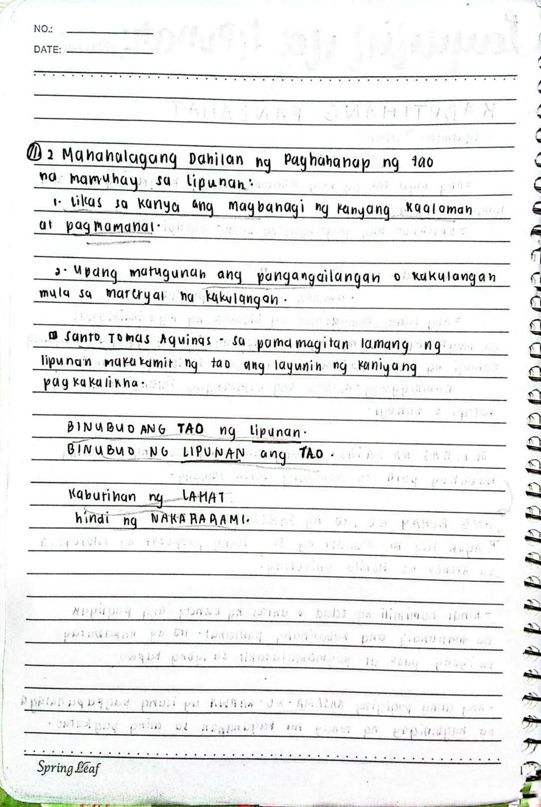 ## Layunin ng Lipunan
**DATE:** 03/06/21
### KABUTIHANG PANLAHAT
* Lipunan - "Lipon"
- pangkat
> Ang mga tao ay may kinabibilangang p