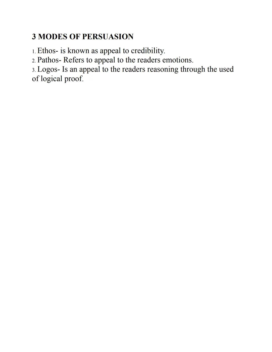 LESSON 3
READING AND WRITING
8 PATTERN OF DEVELOPMENT
1. Narration
2. Definition
3. Description
4. Exemplication/Classification
5. Compariso
