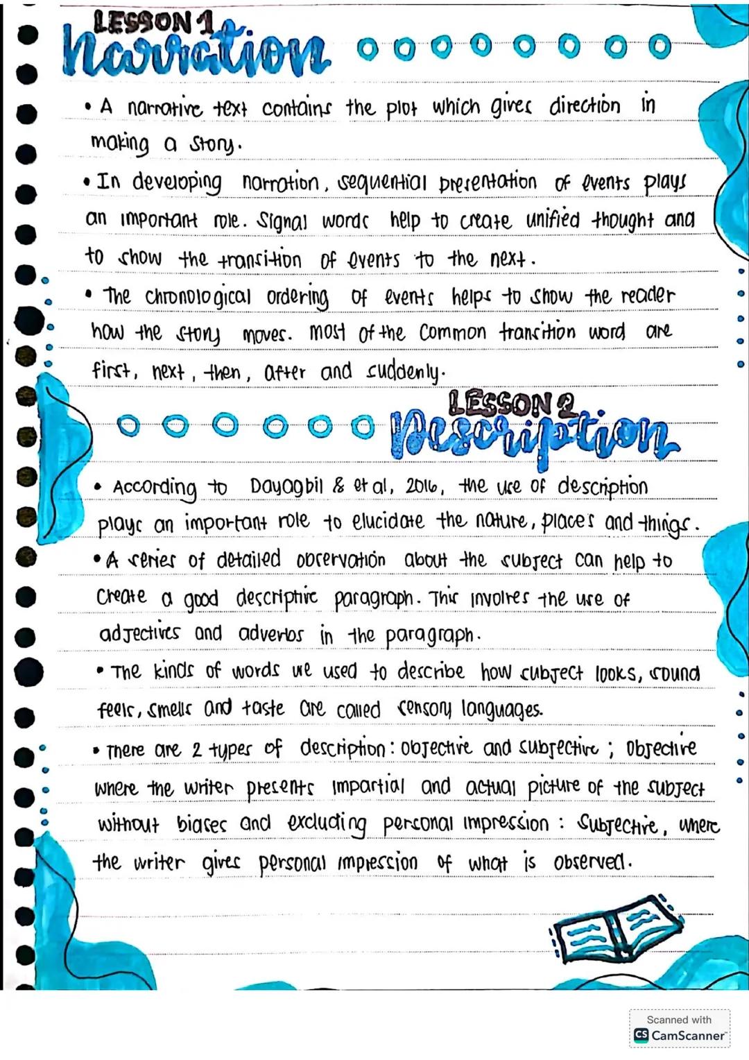 # NOTES for Grade 11 STUDENTS
# RWS
Reading & Writing Skills READING WRITING
PARAGRAPH
Pattern of Development
• the way the essay is organ