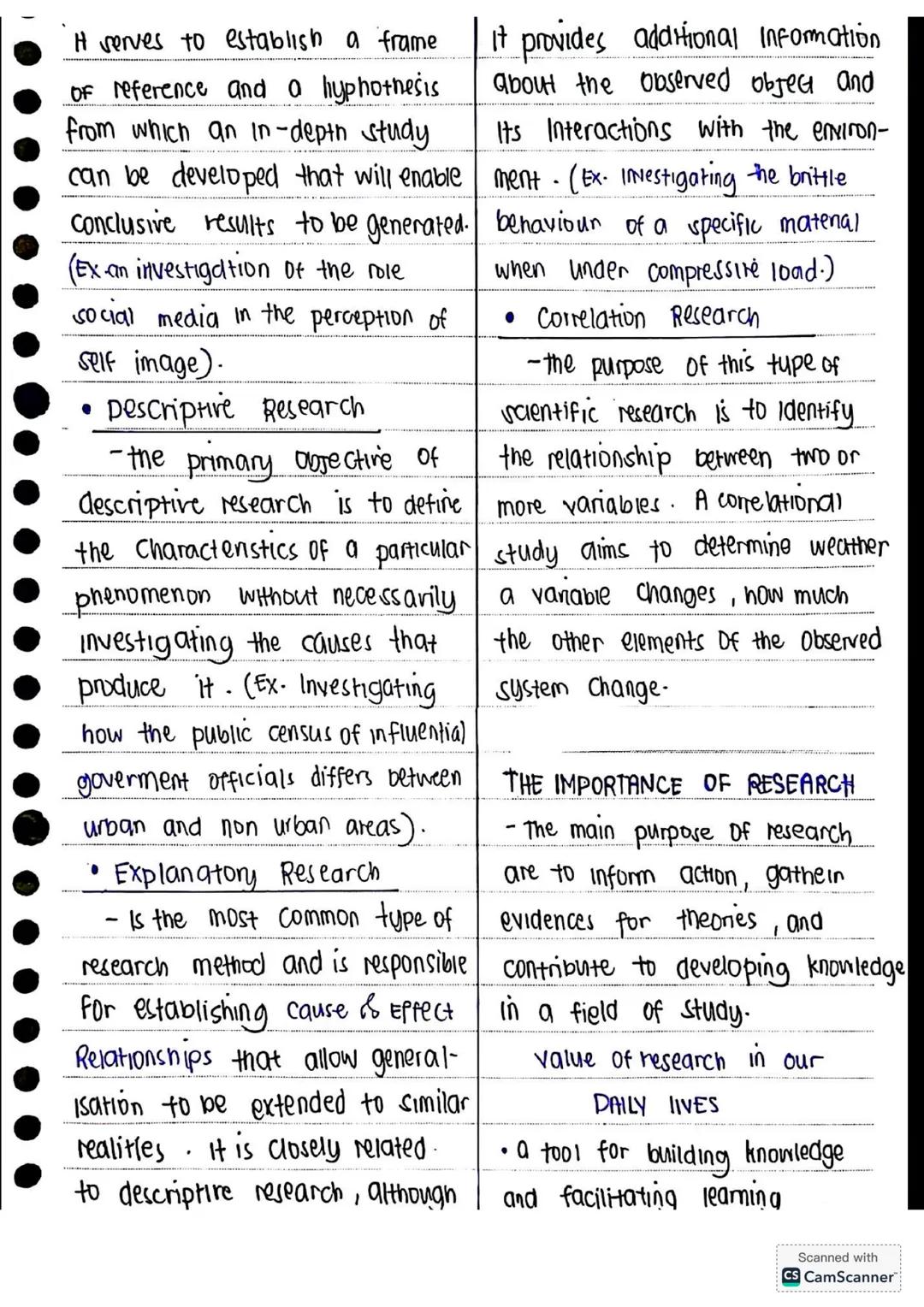 NOTES for Grade 11
STUDENTS
PR-I
Practical Research 1 practical
Research 1
• What is Research?
research is a systematic
inquiry to describe,