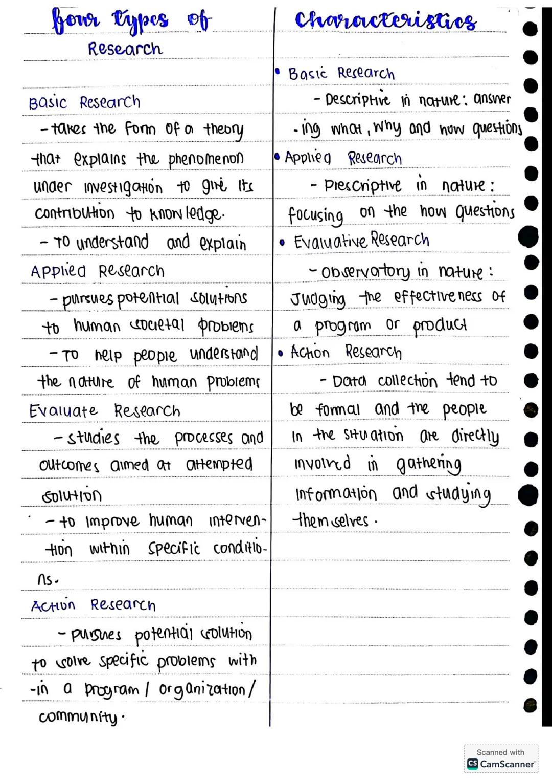 NOTES for Grade 11
STUDENTS
PR-I
Practical Research 1 practical
Research 1
• What is Research?
research is a systematic
inquiry to describe,