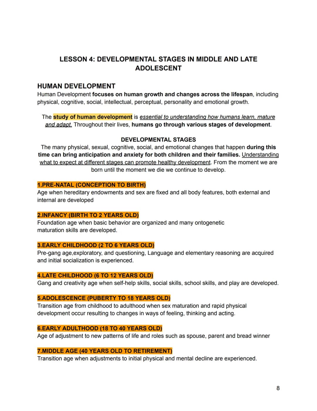 Personal Development – pahina 8