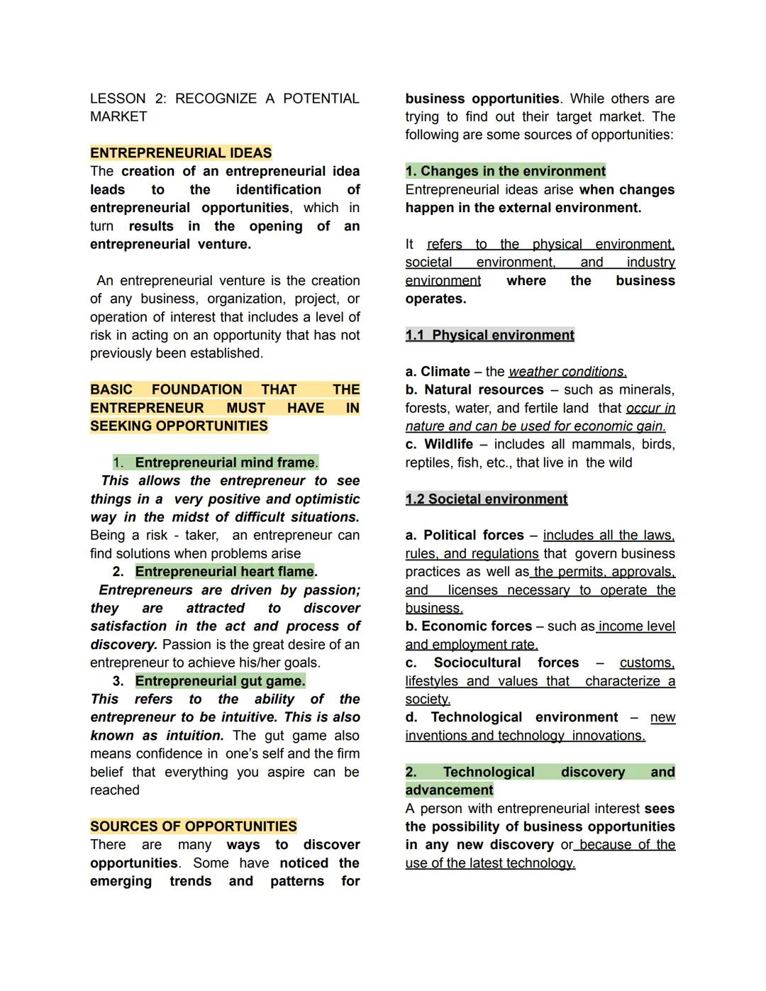 ENTREPRENEURSHIP
LESSON 1: ENTREPRENEURSHIP
Concept of Entrepreneurship
-The word "entrepreneur" was derived
from the French verb entreprend