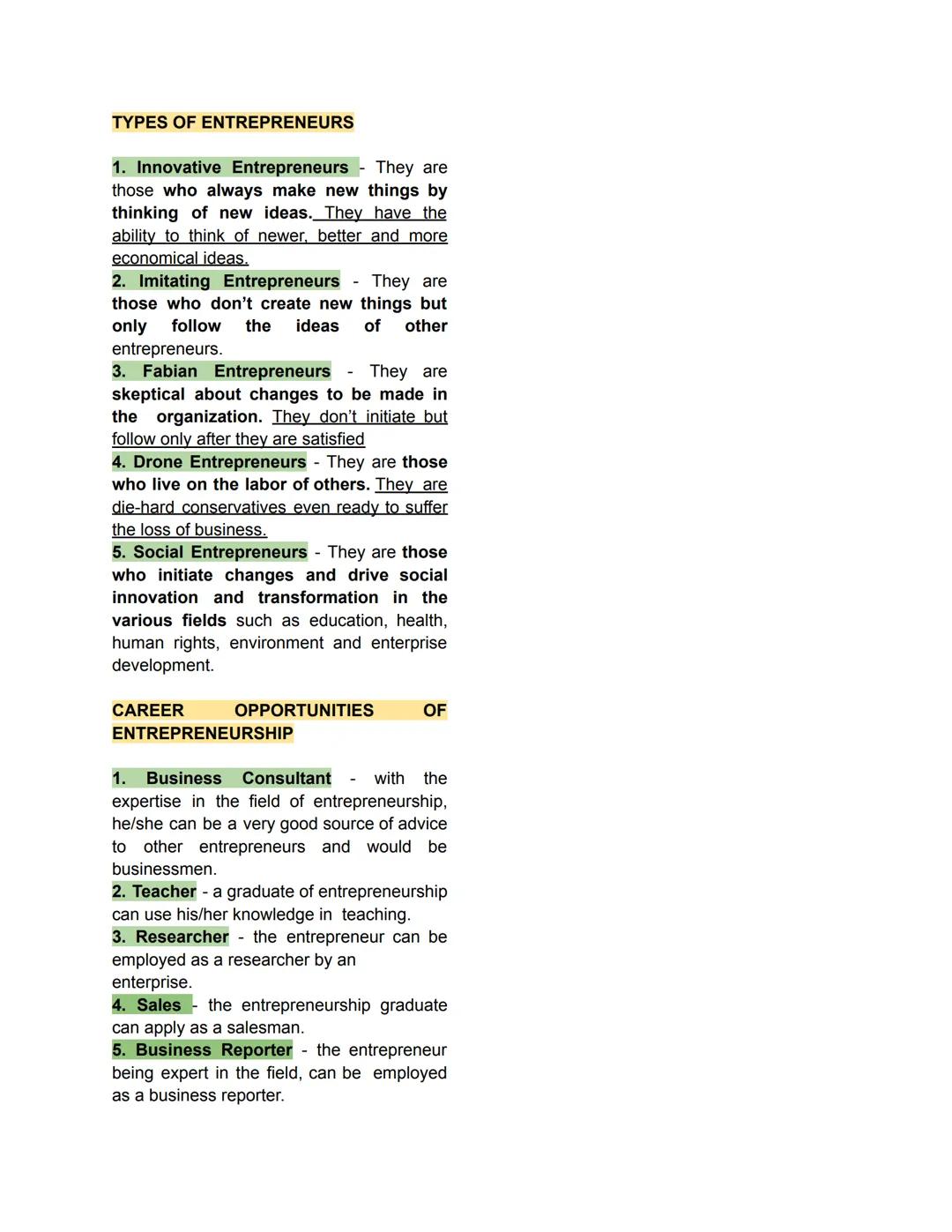 ENTREPRENEURSHIP
LESSON 1: ENTREPRENEURSHIP
Concept of Entrepreneurship
-The word "entrepreneur" was derived
from the French verb entreprend