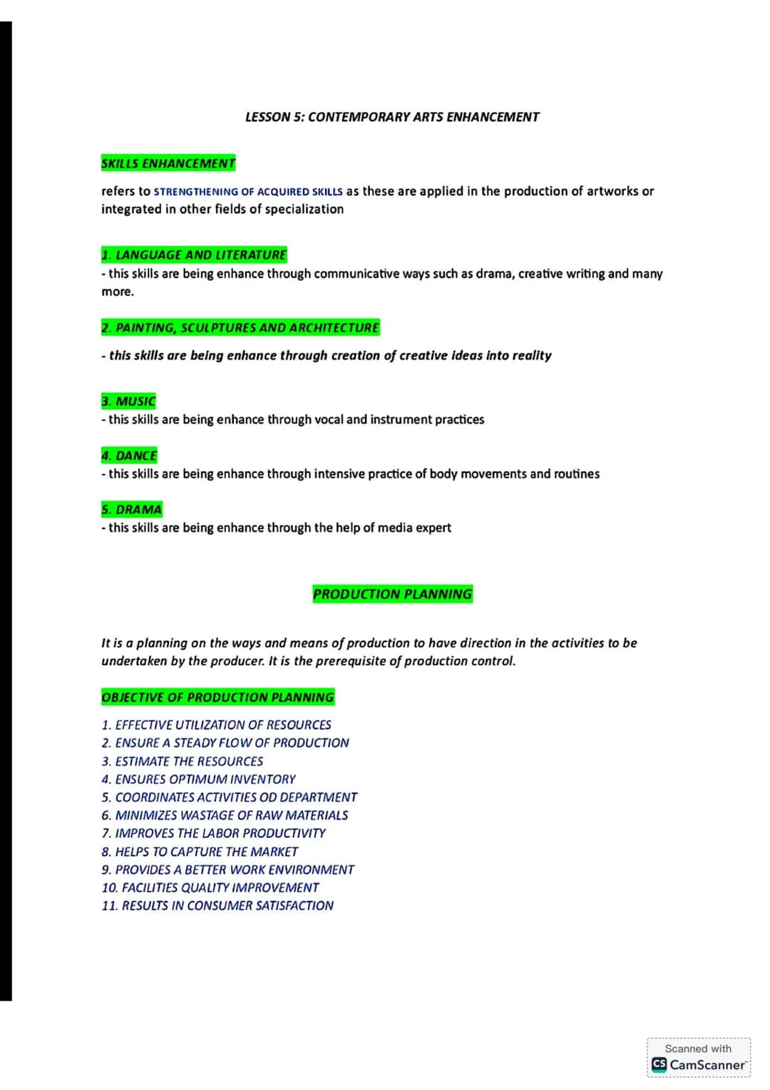 NOTES for Grade 12
STUDENTS
C.P.A.R
Contemporary Philippine Arts
from the Region Contemporary Philippine Arts from the Region
First Semester