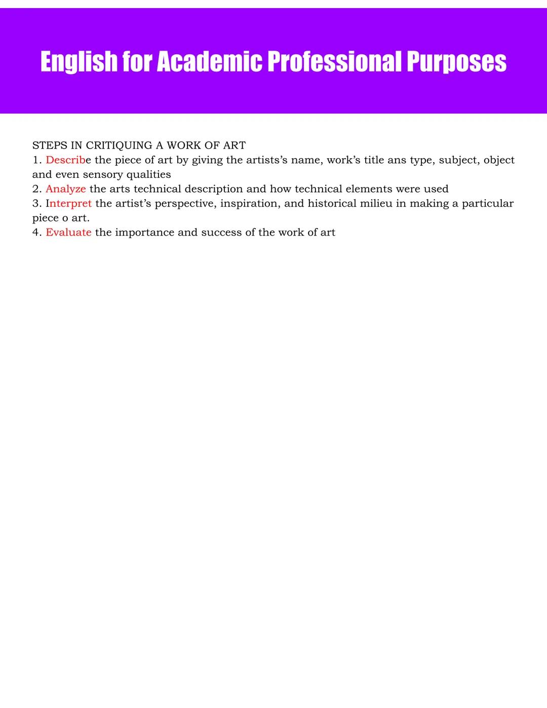 English for Academic Professional Purposes
Academic Language
Register
- Various ways people use language based on who they are talking to an