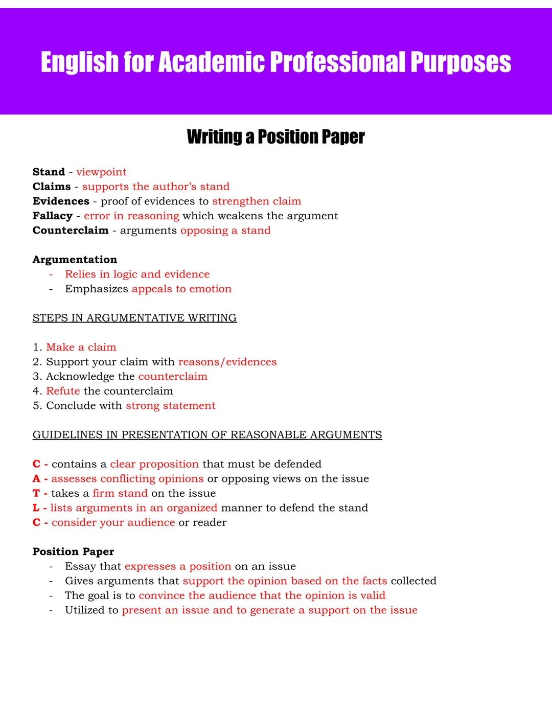 English for Academic Professional Purposes
Academic Language
Register
- Various ways people use language based on who they are talking to an