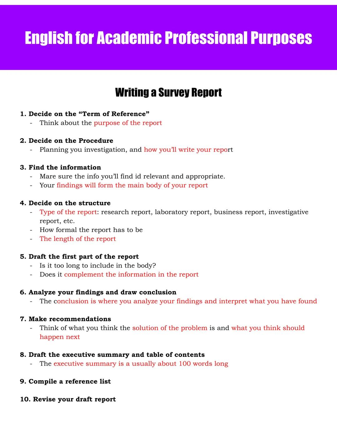 English for Academic Professional Purposes
Academic Language
Register
- Various ways people use language based on who they are talking to an