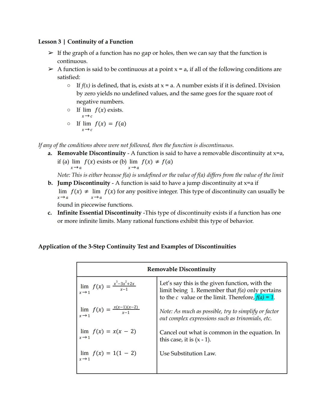 3rd Quarter | Basic Calculus Reviewer
(hello guys, maawa't mahabag wag nyo ishare ang reviewer na ito sa iba oki? kung meron kayo
permission
