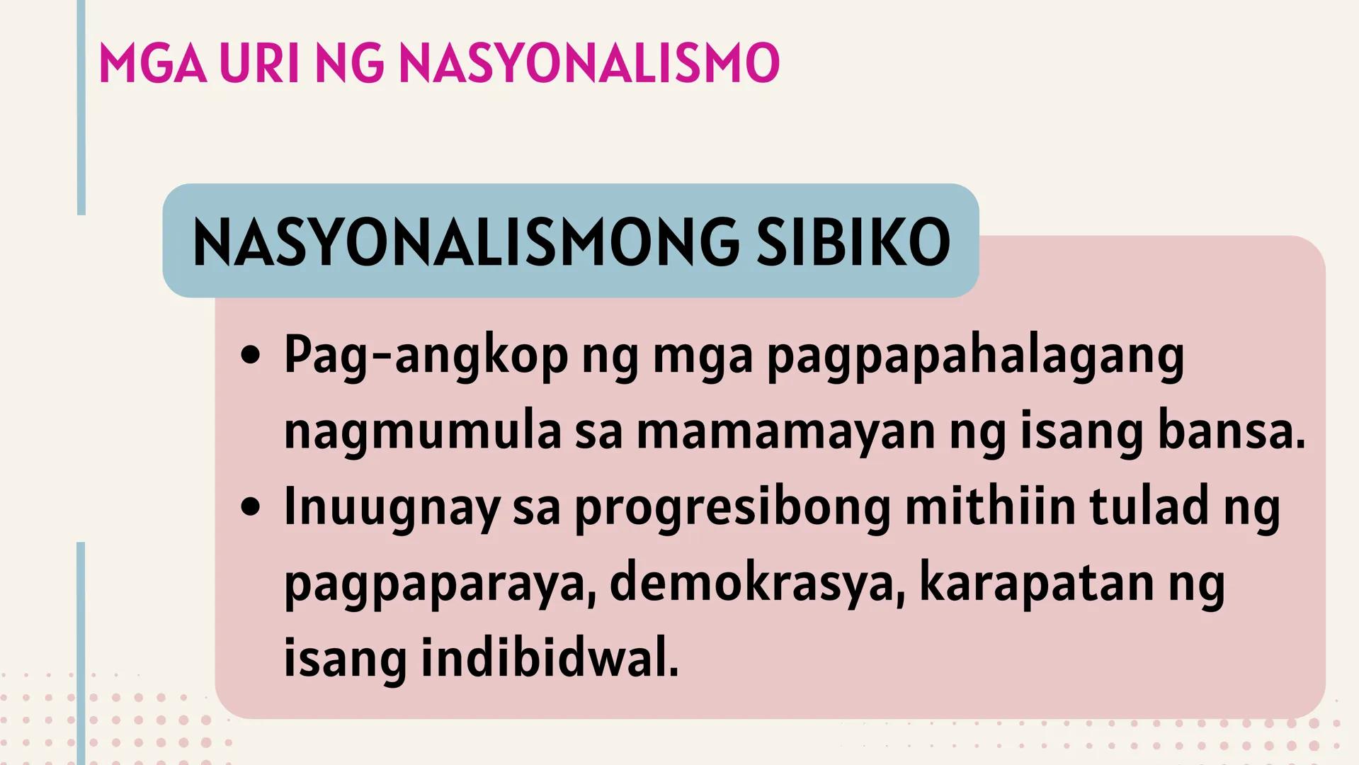# IKATLONG MARKAHAN: YUNIT 3
# NASYONALISMO,
# KASARINLAN AT
# PAGKABANSA # SINO
# SILA?
PHILIPPINE
STAR Ikaw ba ay
Pilipino? Mahal mo b