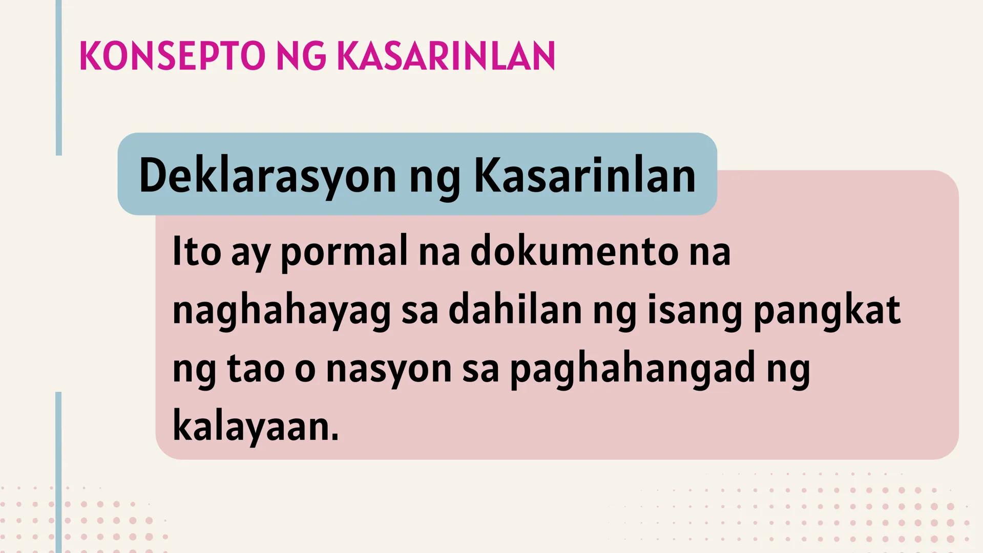 # IKATLONG MARKAHAN: YUNIT 3
# NASYONALISMO,
# KASARINLAN AT
# PAGKABANSA # SINO
# SILA?
PHILIPPINE
STAR Ikaw ba ay
Pilipino? Mahal mo b
