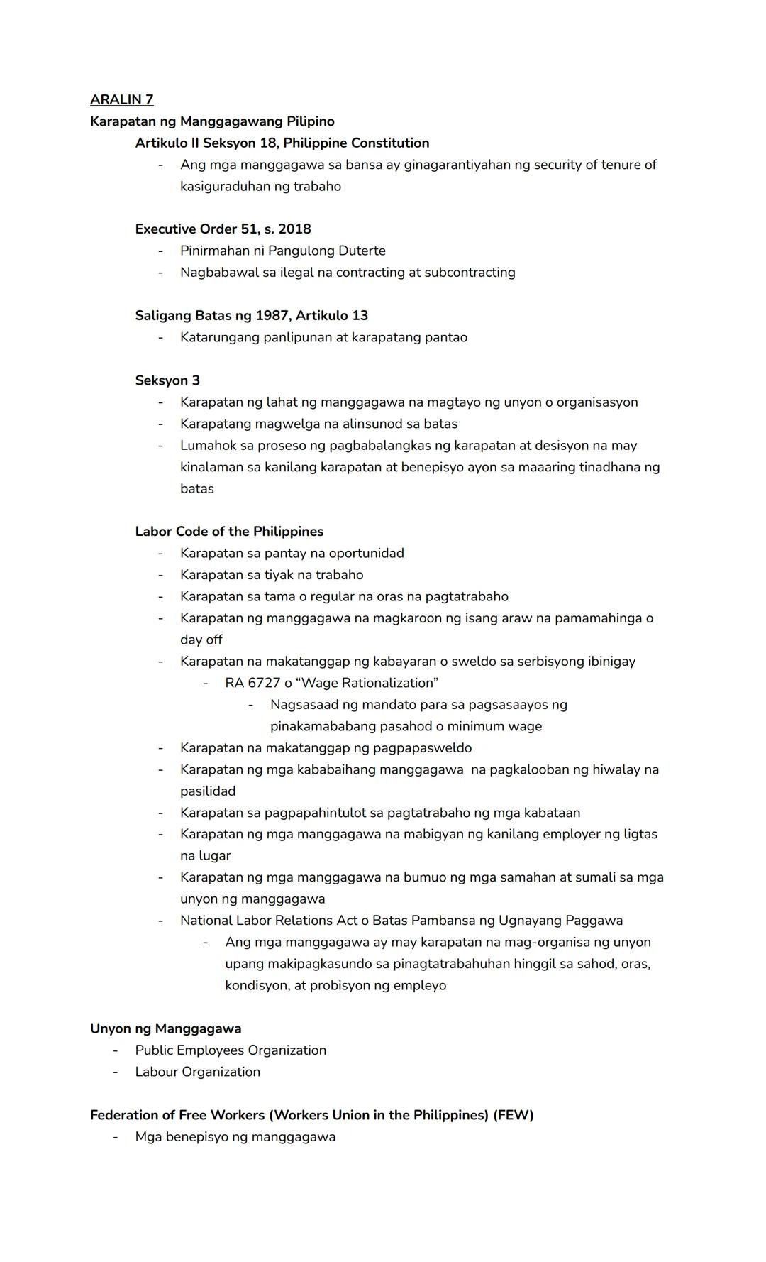 Araling Panlipunan 10 | Quarter 2
ARALIN 1
- Ang globalisasyon ay isang proseso at sinasabing sumasalamin sa daloy at interaksyon
ng mga tao