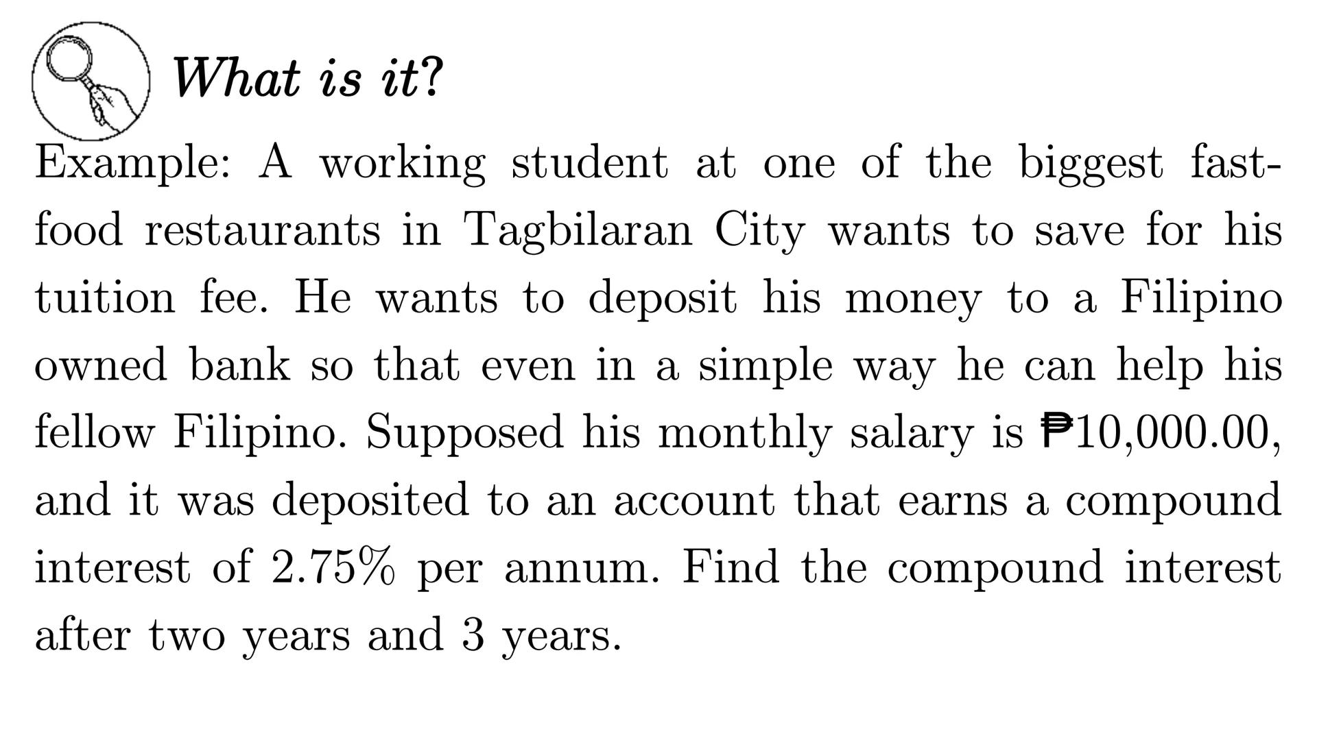 1172.54
10916.69
10847.17
Buy
MEX
OMXRGI
GINX RIGA GI
984.13 0.87
2180 6025.9680 5993.703
Quarter 2
SIMPLE
AND
COMPOUND
INTERESTS
28289.06
O