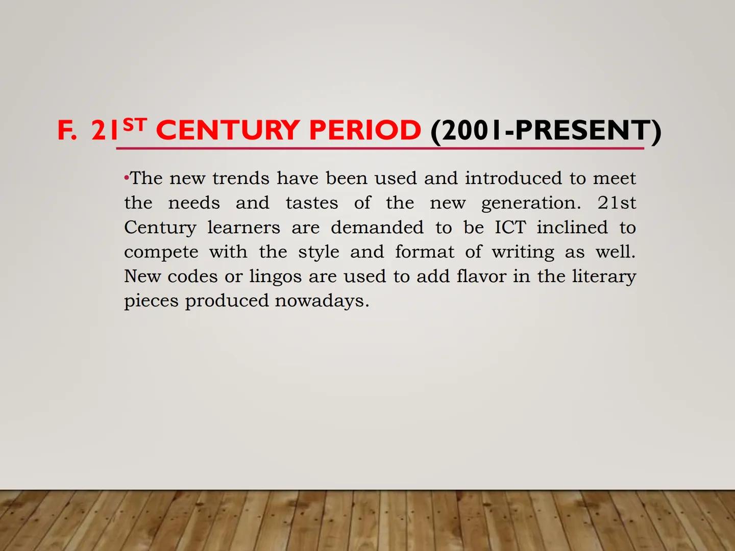 21ST CENTURY LITERATURE FROM
THE PHILIPPINES AND THE WORLD
After going through the lessons, you are expected to:
1. Identify geographic, lin
