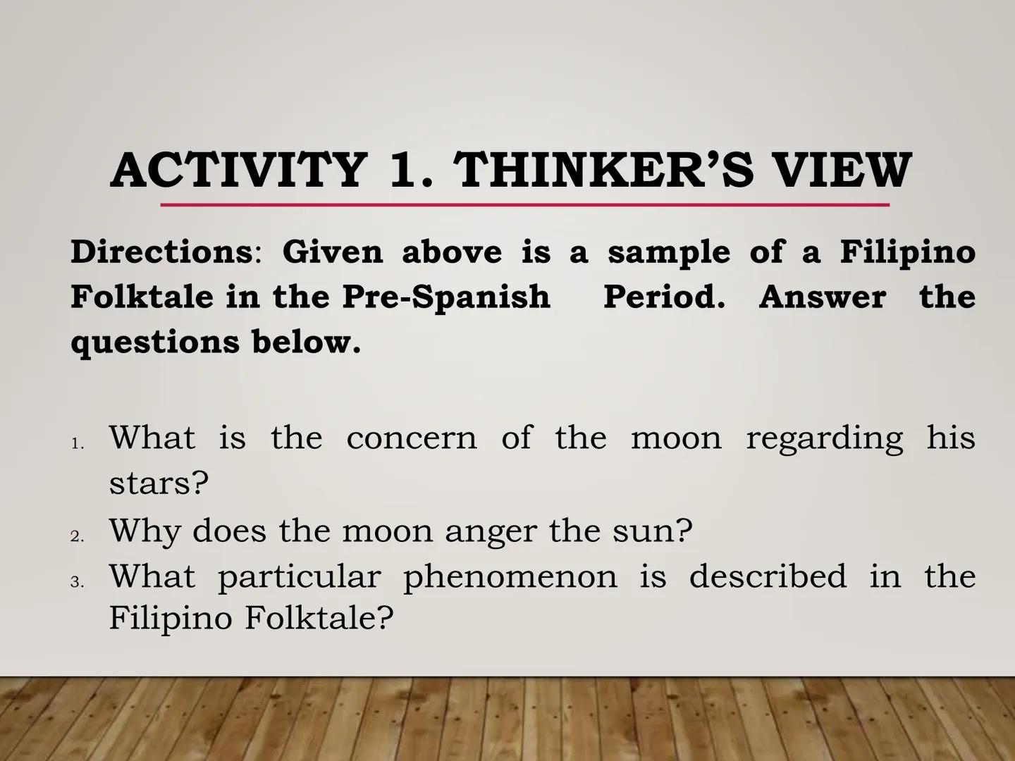 21ST CENTURY LITERATURE FROM
THE PHILIPPINES AND THE WORLD
After going through the lessons, you are expected to:
1. Identify geographic, lin
