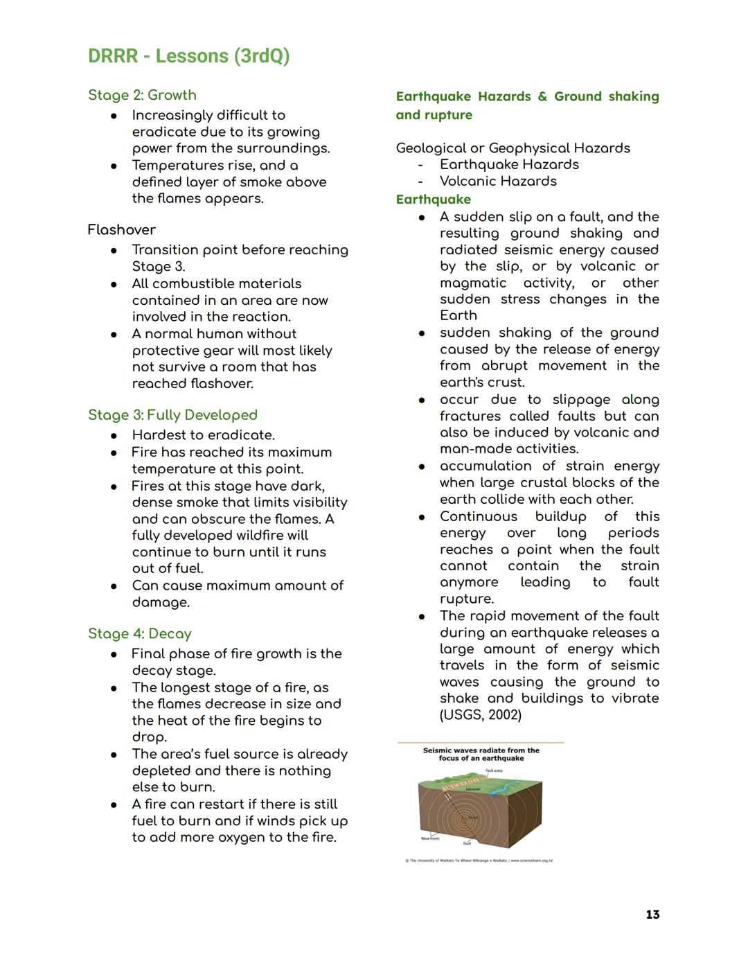 DRRR - Lessons (3rdQ)
DISASTER READINESS and
RISK REDUCTION (DRRR)
What is a Disaster?
- A sudden calamitous event, bringing great damage, l