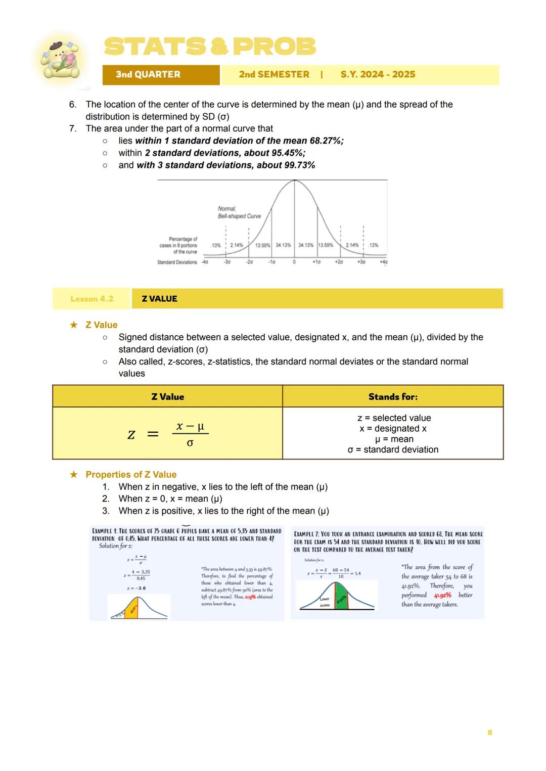 Tab 1 STATS & PROB
3nd QUARTER
2nd SEMESTER |
S.Y. 2024-2025
TABLE OF CONTENTS
I. Introduction to Statistics
a. Statistics
b. Division of St