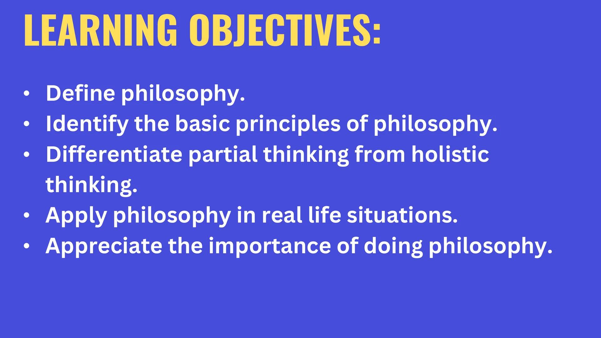 # INTRODUCTION TO
# THE PHILOSOPHY
# OF THE HUMAN
# PERSON
Module 1 # PURSUING WISDOM
MODULE 1 LEARNING OBJECTIVES:
• Define philosophy.